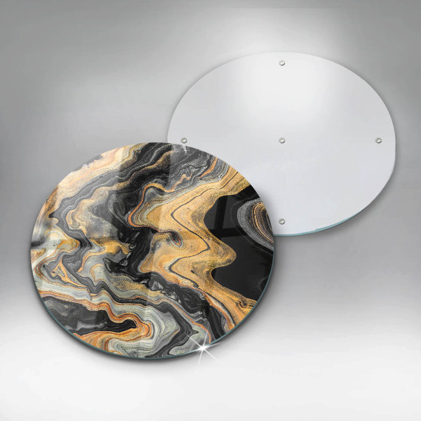 Glas Ceranfeldabdeckung Spritzschutz Abstrakte Struktur