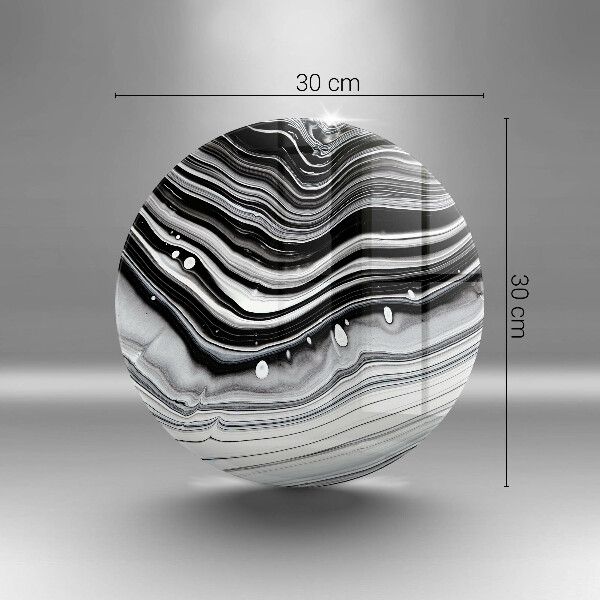 Glas Ceranfeldabdeckung Spritzschutz Tintenabstraktion