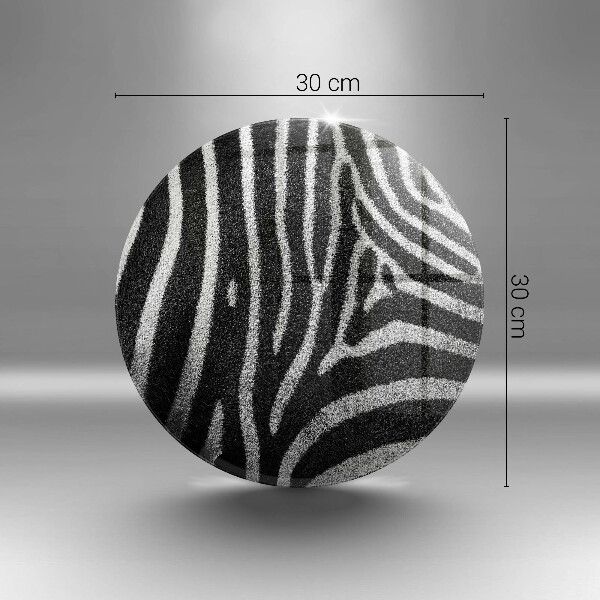 Glas Ceranfeldabdeckung Spritzschutz Zebrastreifen