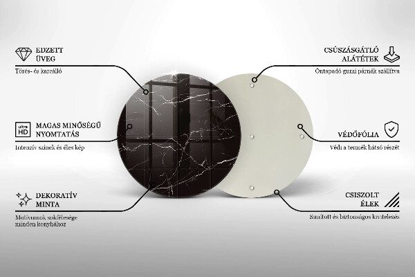 Glas Ceranfeldabdeckung Spritzschutz Marmorfliesen