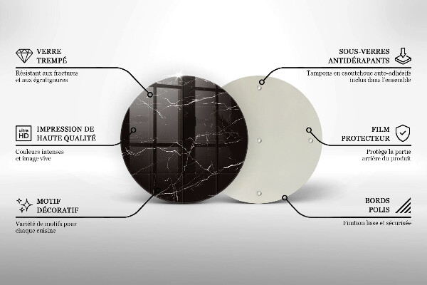 Glas Ceranfeldabdeckung Spritzschutz Marmorfliesen