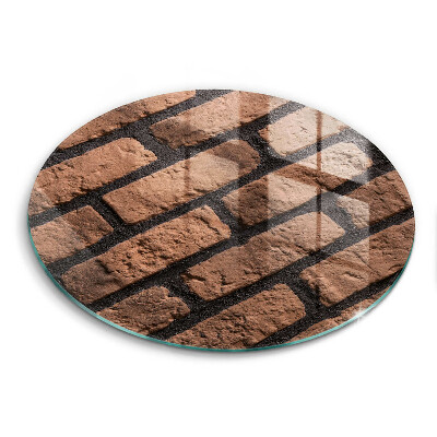 Glas Ceranfeldabdeckung Spritzschutz Ziegelwand