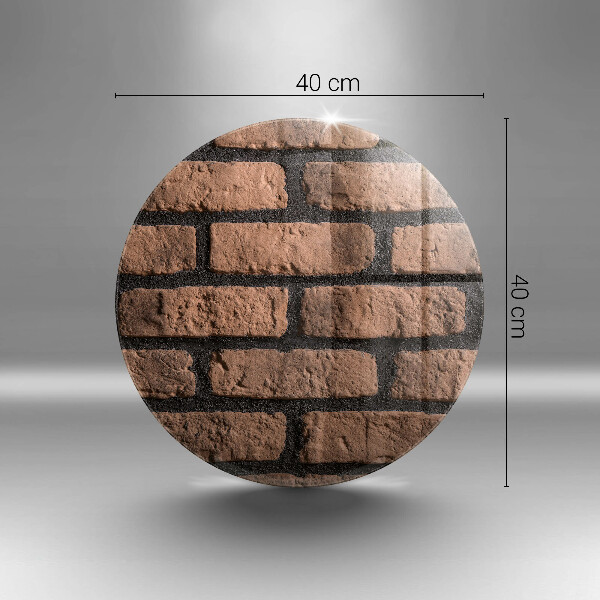 Glas Ceranfeldabdeckung Spritzschutz Ziegelwand