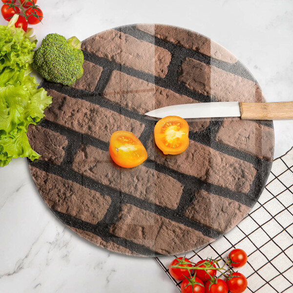 Glas Ceranfeldabdeckung Spritzschutz Ziegelwand