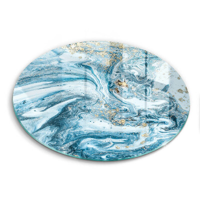 Glas Herdabdeckplatte Struktur mit Gold