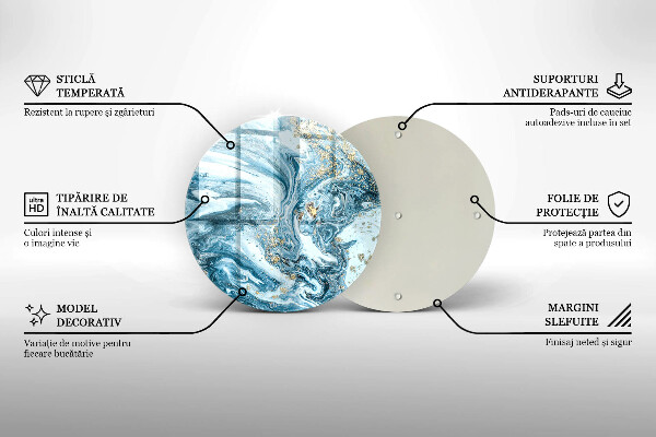 Glas Herdabdeckplatte Struktur mit Gold