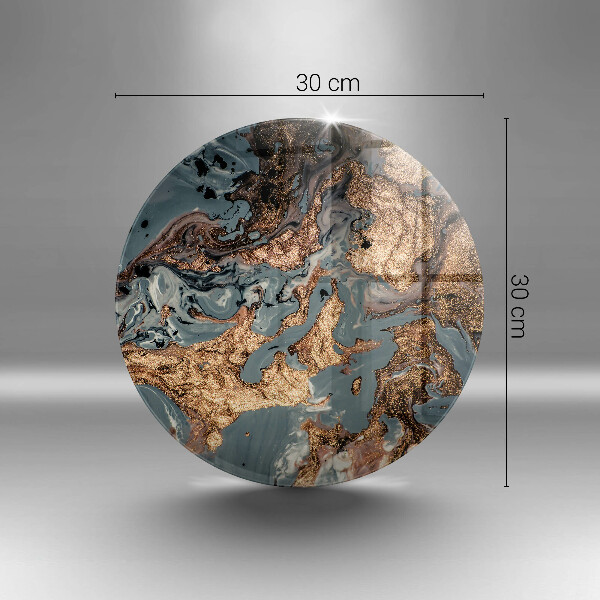 Glas Herdabdeckplatte Goldene Felsstruktur