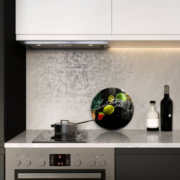 Glas Herdabdeckplatte Früchte im Wasser