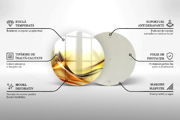 Glas Herdabdeckplatte Abstrakte Lichtlinien