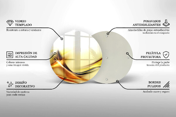 Glas Herdabdeckplatte Abstrakte Lichtlinien