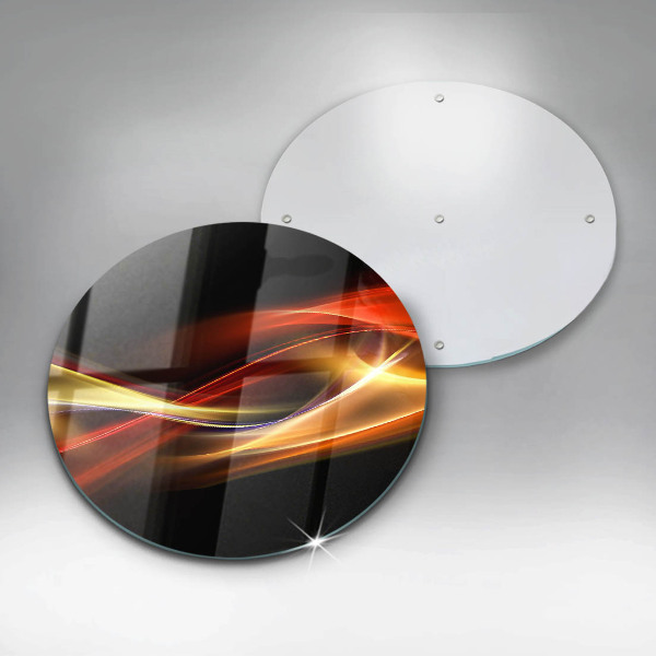 Glas Ceranfeldabdeckung Abstrakter Rauch und Licht