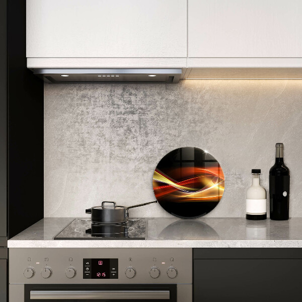 Glas Ceranfeldabdeckung Abstrakter Rauch und Licht