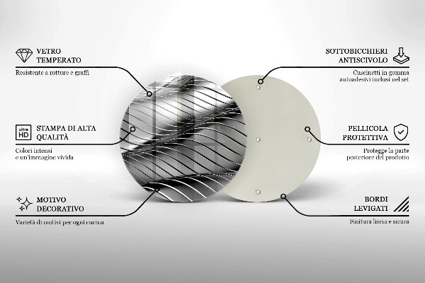 Glas Ceranfeldabdeckung 3D-Metallstruktur
