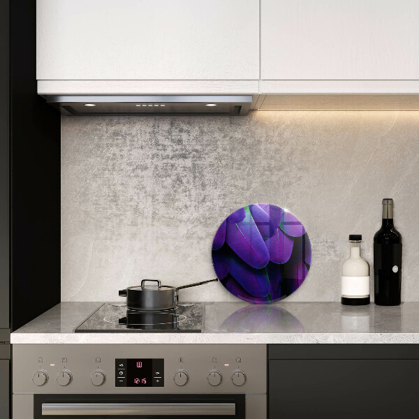 Glas Herdabdeckplatte Neonfedern