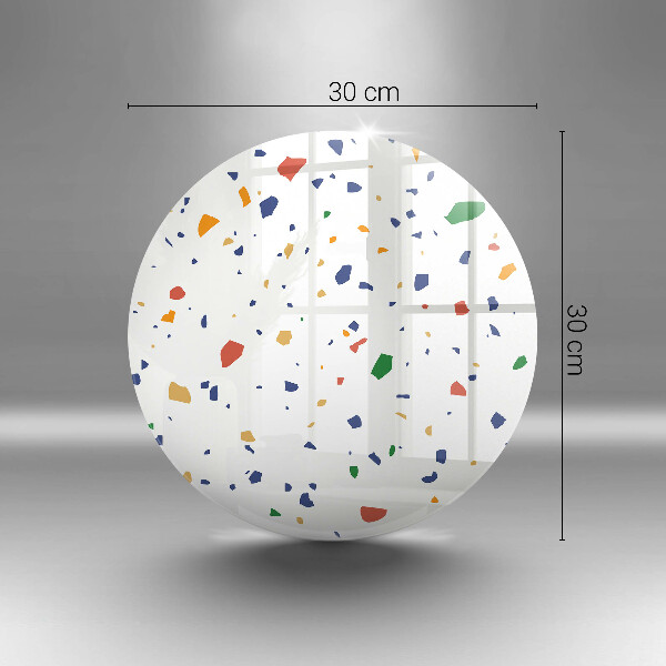 Glas Herdabdeckplatte Buntes Steingut