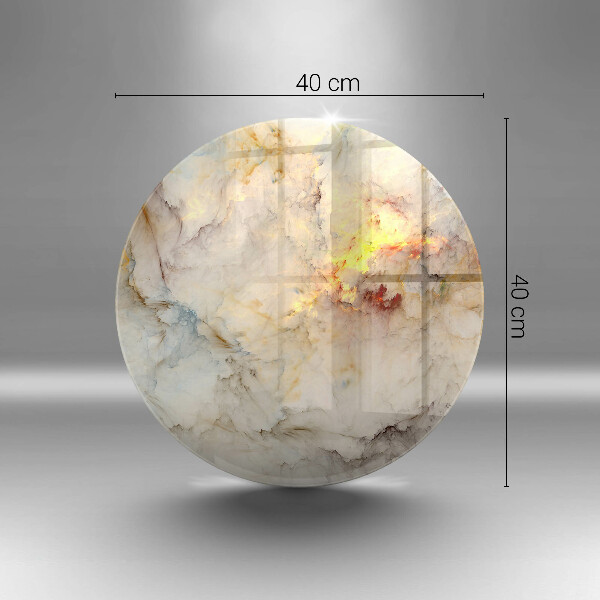 Glas Herdabdeckplatte Marmorstruktur mit Gold