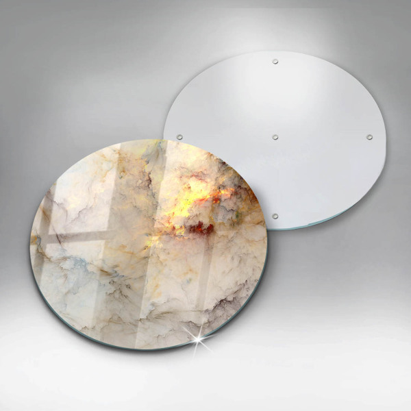Glas Herdabdeckplatte Marmorstruktur mit Gold