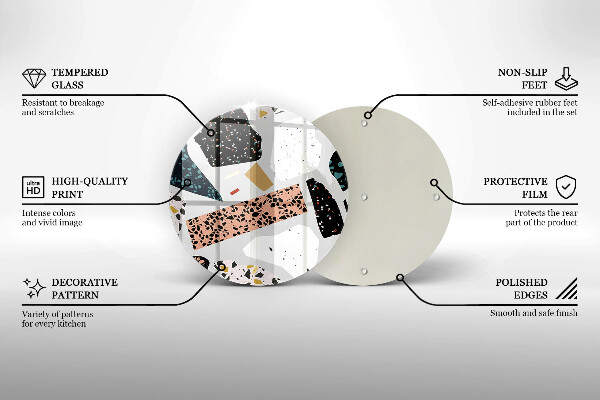 Glas Herdabdeckplatte Steingut