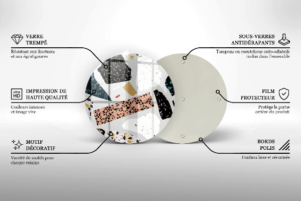 Glas Herdabdeckplatte Steingut