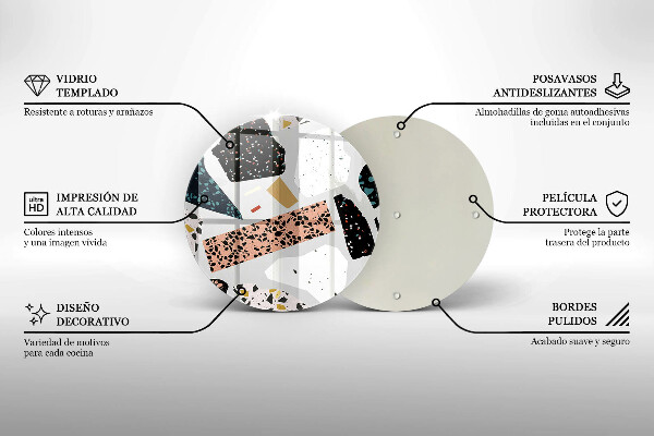 Glas Herdabdeckplatte Steingut
