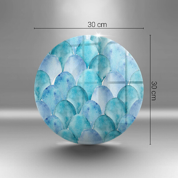 Glas Herdabdeckplatte Aquarellskalen