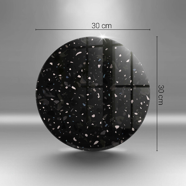 Glas Herdabdeckplatte Dunkles Steinzeug
