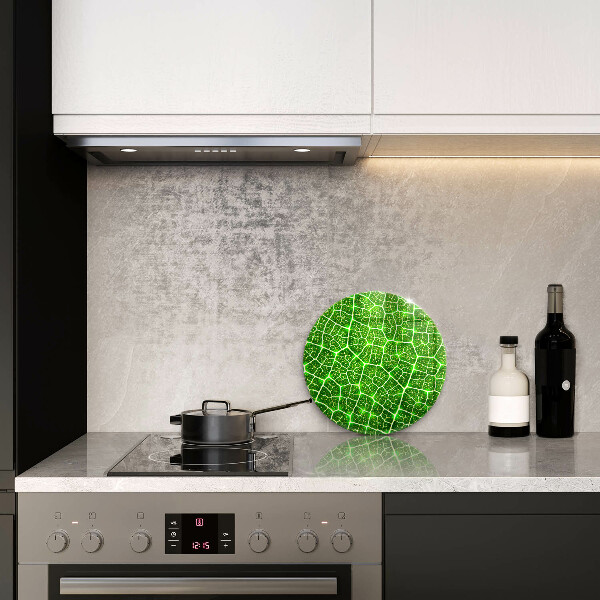 Glas Herdabdeckplatte Blattstruktur