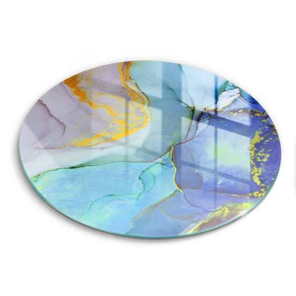 Glas Herdabdeckplatte Gebrochener Goldstein