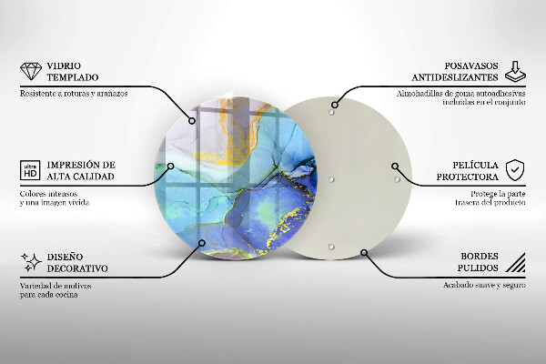 Glas Herdabdeckplatte Gebrochener Goldstein