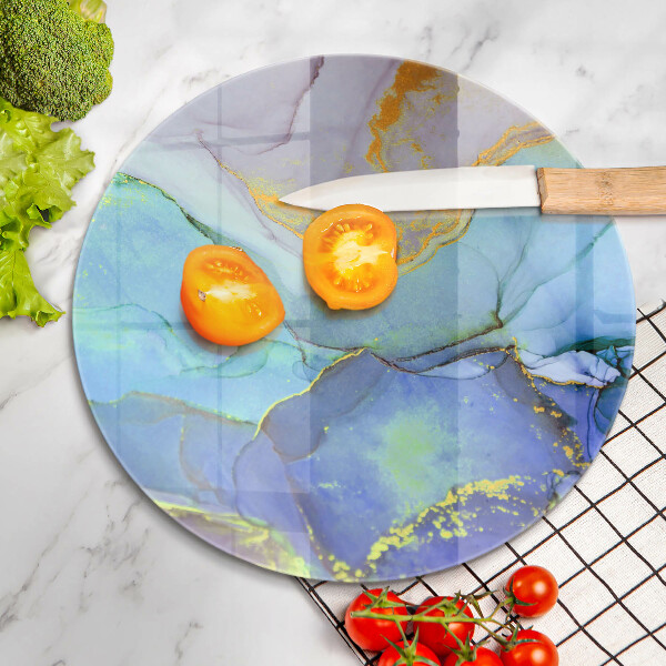 Glas Herdabdeckplatte Gebrochener Goldstein