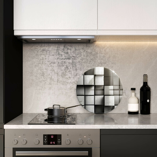 Glas Herdabdeckplatte 3D-Geometriehintergrund