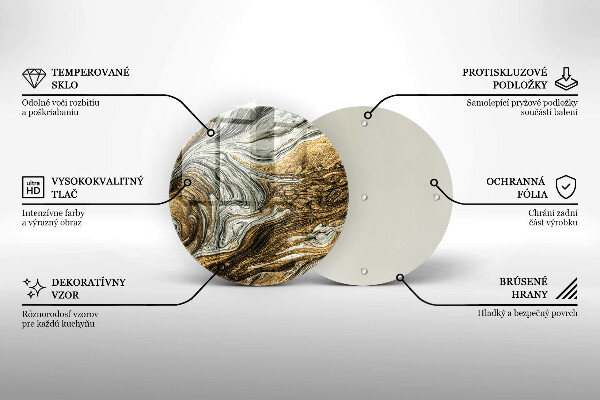 Glas Herdabdeckplatte Reichhaltige Abstraktion