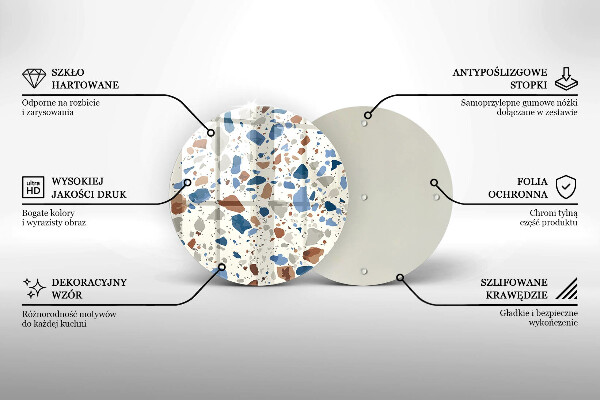 Glas Herdabdeckplatte Dekoratives Steinzeug