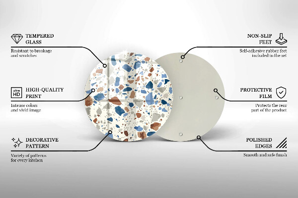 Glas Herdabdeckplatte Dekoratives Steinzeug