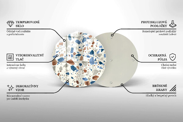 Glas Herdabdeckplatte Dekoratives Steinzeug