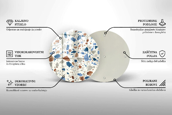 Glas Herdabdeckplatte Dekoratives Steinzeug