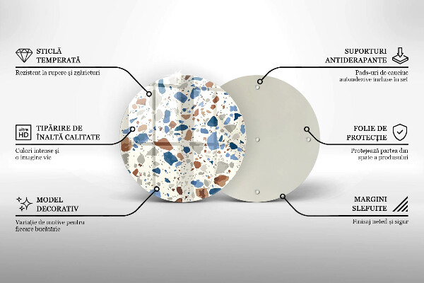 Glas Herdabdeckplatte Dekoratives Steinzeug