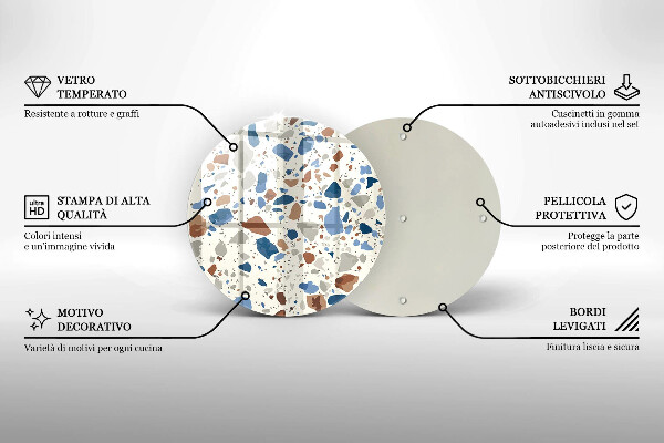 Glas Herdabdeckplatte Dekoratives Steinzeug