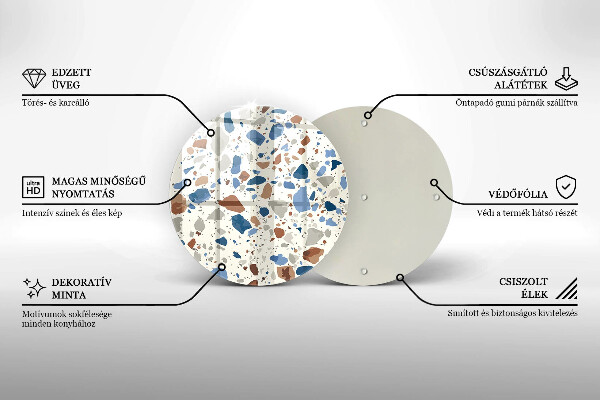 Glas Herdabdeckplatte Dekoratives Steinzeug