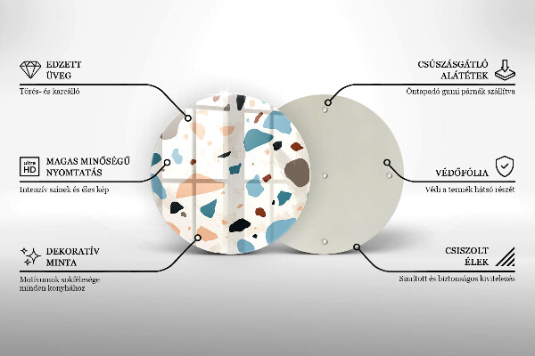 Glas Herdabdeckplatte Dekoratives Steinzeug