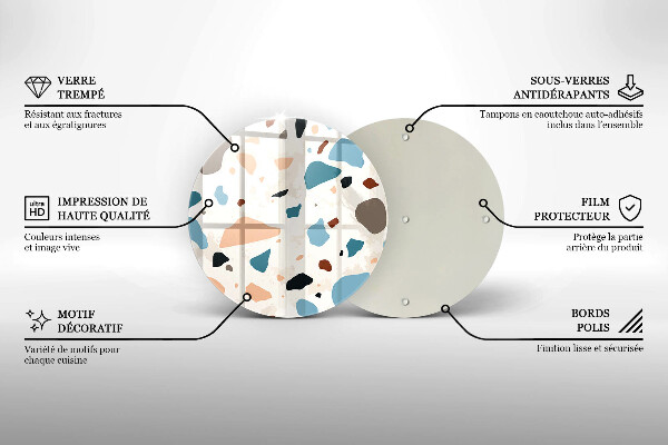 Glas Herdabdeckplatte Dekoratives Steinzeug