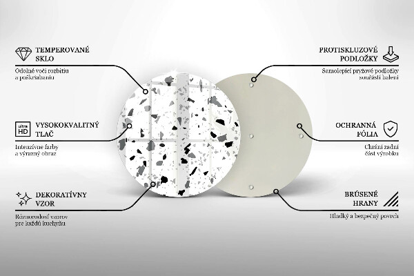 Glas Herdabdeckplatte Dekoratives Steinzeug