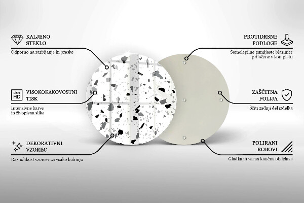 Glas Herdabdeckplatte Dekoratives Steinzeug