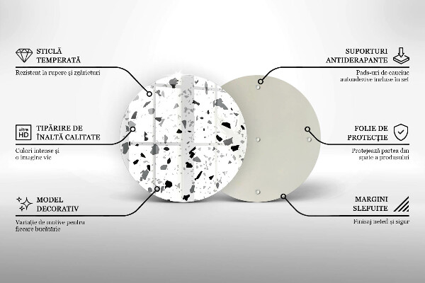 Glas Herdabdeckplatte Dekoratives Steinzeug