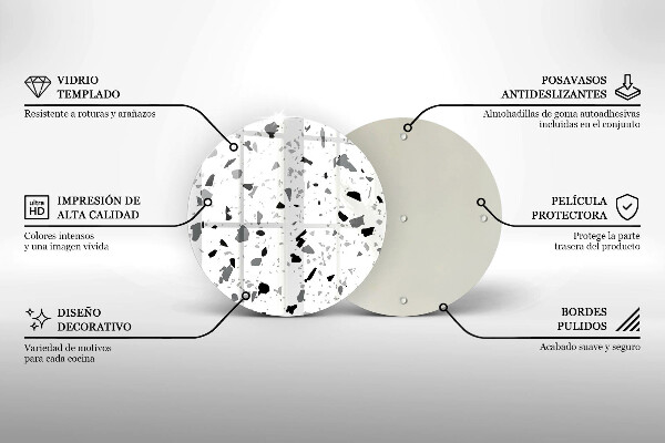 Glas Herdabdeckplatte Dekoratives Steinzeug