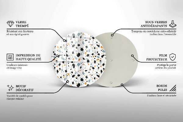 Glas Herdabdeckplatte Dekoratives Steinzeug