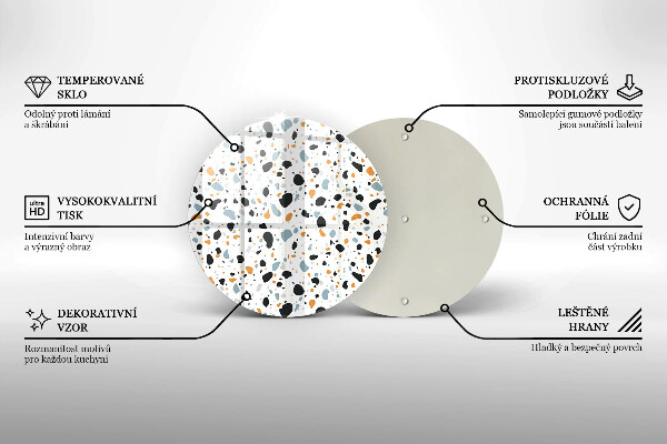 Glas Herdabdeckplatte Dekoratives Steinzeug