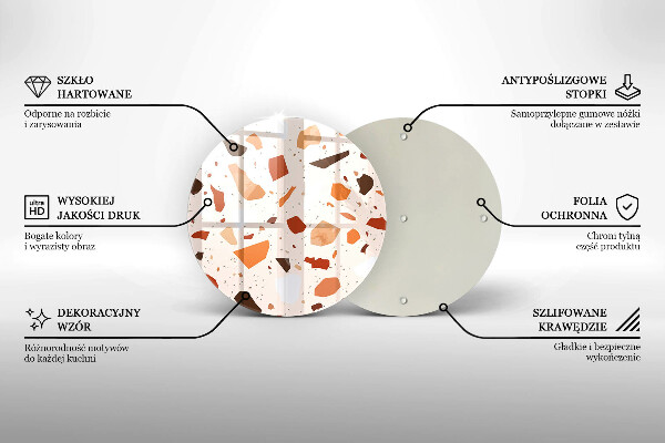 Glas Herdabdeckplatte Dekoratives Steinzeug