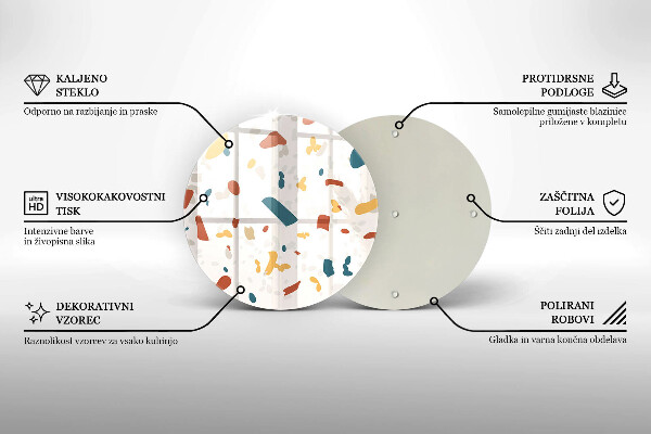 Glas Herdabdeckplatte Dekoratives Steinzeug