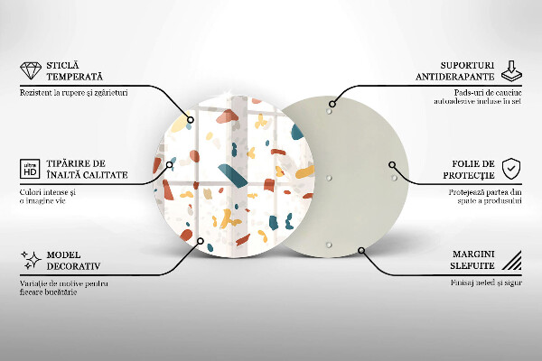 Glas Herdabdeckplatte Dekoratives Steinzeug